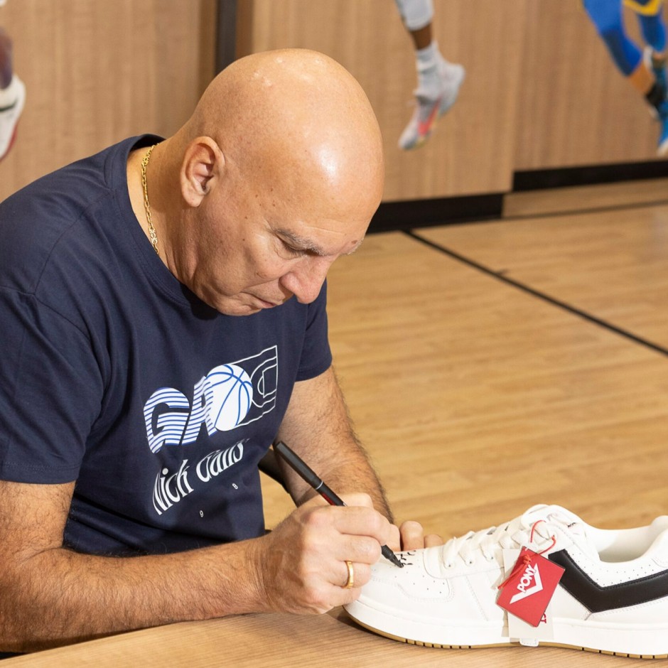 Signed Sneaker by Nick Galis - Trace 'N Chase Nick Galis Autographed Authentic Pony City Wings Low, Limited to 50