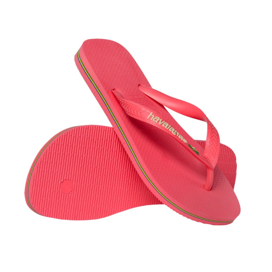 Unisex Σαγιονάρες Κοραλί - Havaianas Brasil Logo