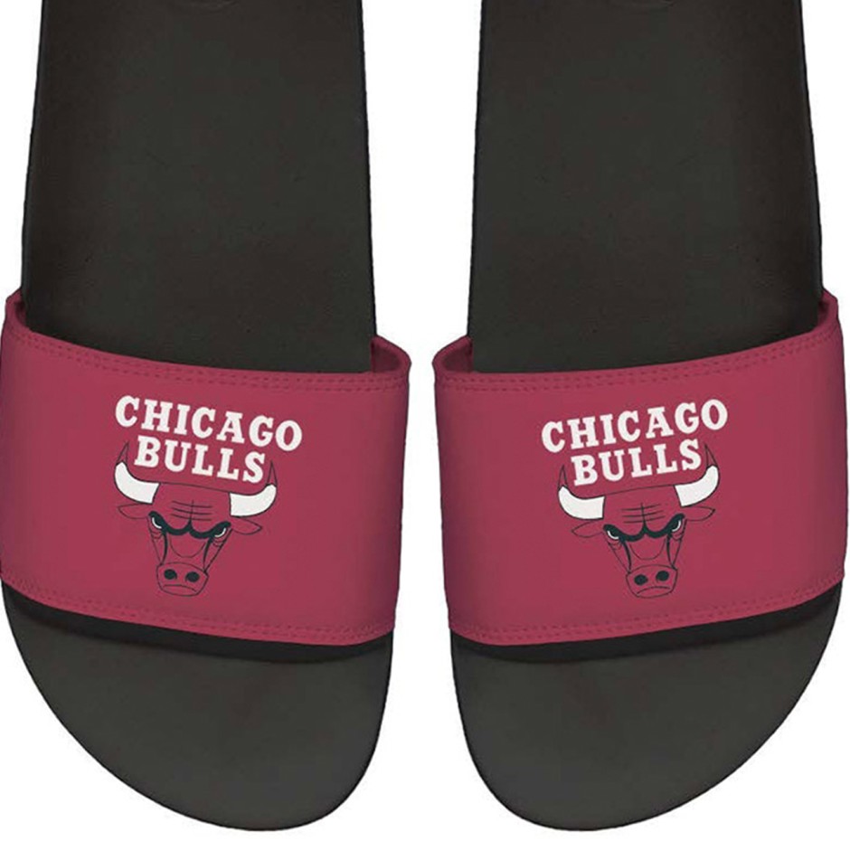 Unisex Παντόφλες Μαύρες - Islide Motto 2-Tone Chicago Bulls 