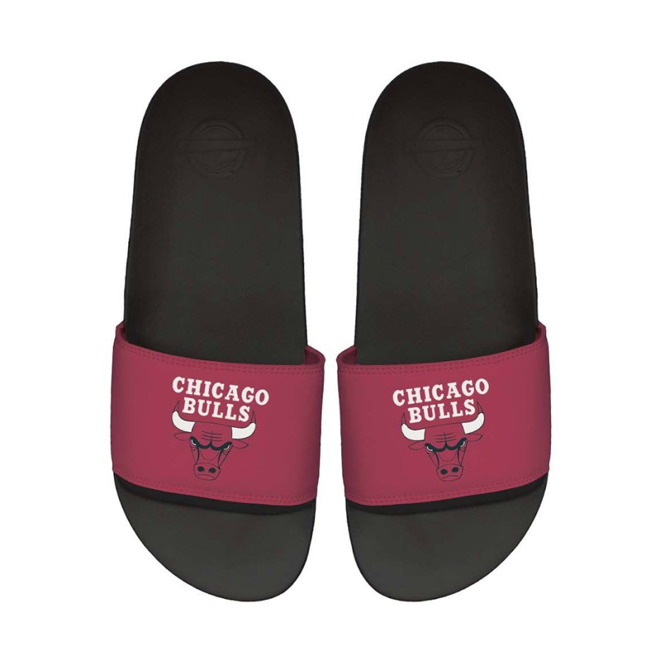 Unisex Παντόφλες Μαύρες - Islide Motto 2-Tone Chicago Bulls 
