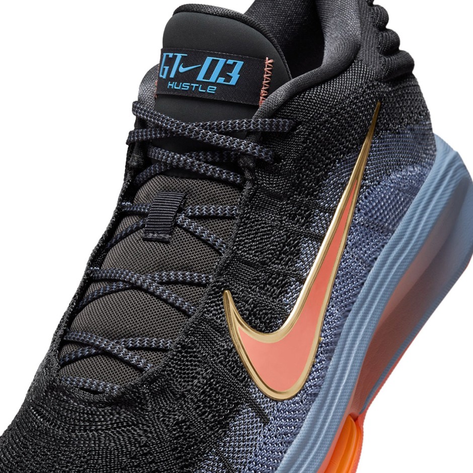 Ανδρικά Παπούτσια Μπάσκετ Ανθρακί - Nike G.T. Hustle 3