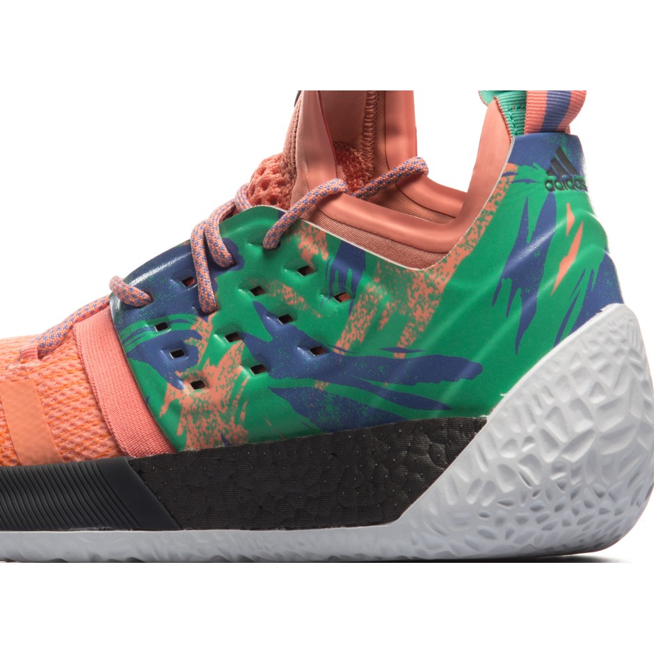 Adidas Harden Vol 2 Concrete Coral Green Blue Mens 8.5 Basketball Shoes AH2219 adidas Performance HARDEN VOL.2 AH2219 Coral - Zakcret.gr main image 3