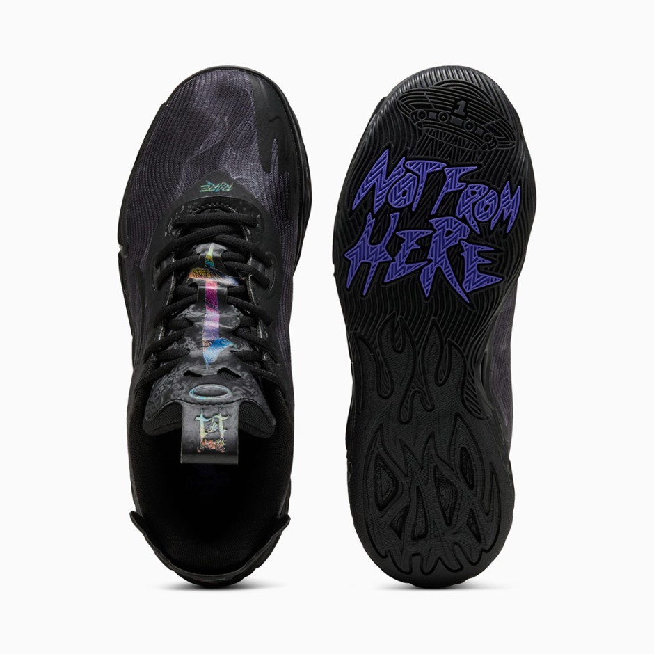 Ανδρικά Παπούτσια Μπάσκετ Μαύρα - PUMA MB.04 Lo Team