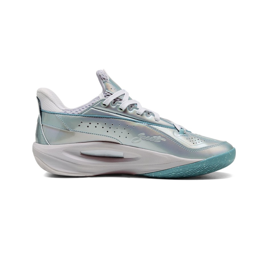 Ανδρικά Παπούτσια Μπάσκετ Ασημί - PUMA Scoot Zeros III