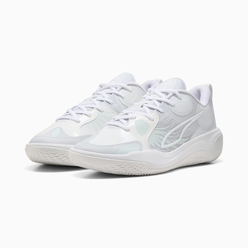Ανδρικά Παπούτσια Μπάσκετ Λευκά - PUMA MB World.01