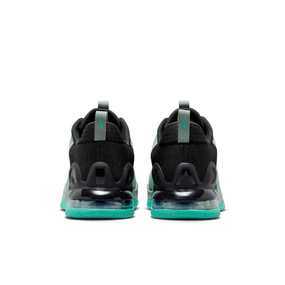 nike training air max alpha 2 trainers in black and neon green