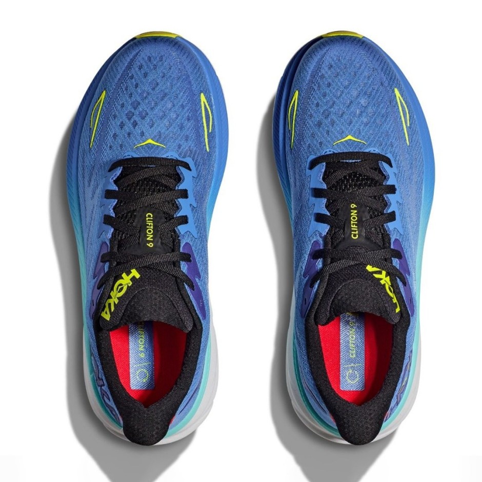Ανδρικά Παπούτσια για Τρέξιμο Μπλε - Hoka One One Clifton 9 
