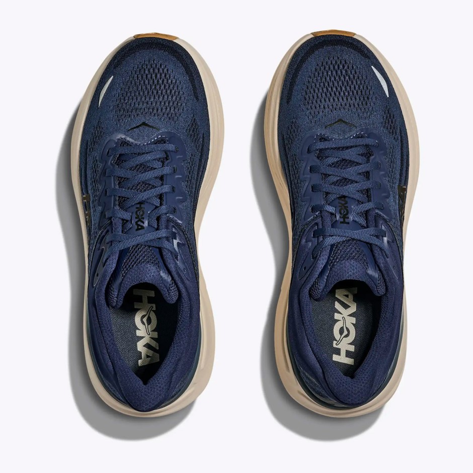 Men's Running Shoes Blue - HOKA ONE ONE Bondi 9