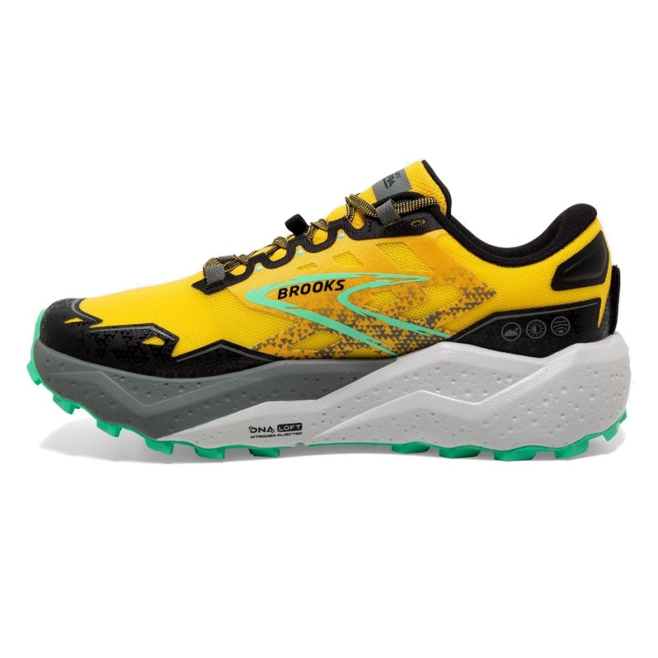 Brooks Caldera 7 Κίτρινο - Ανδρικά Παπούτσια Trail Running