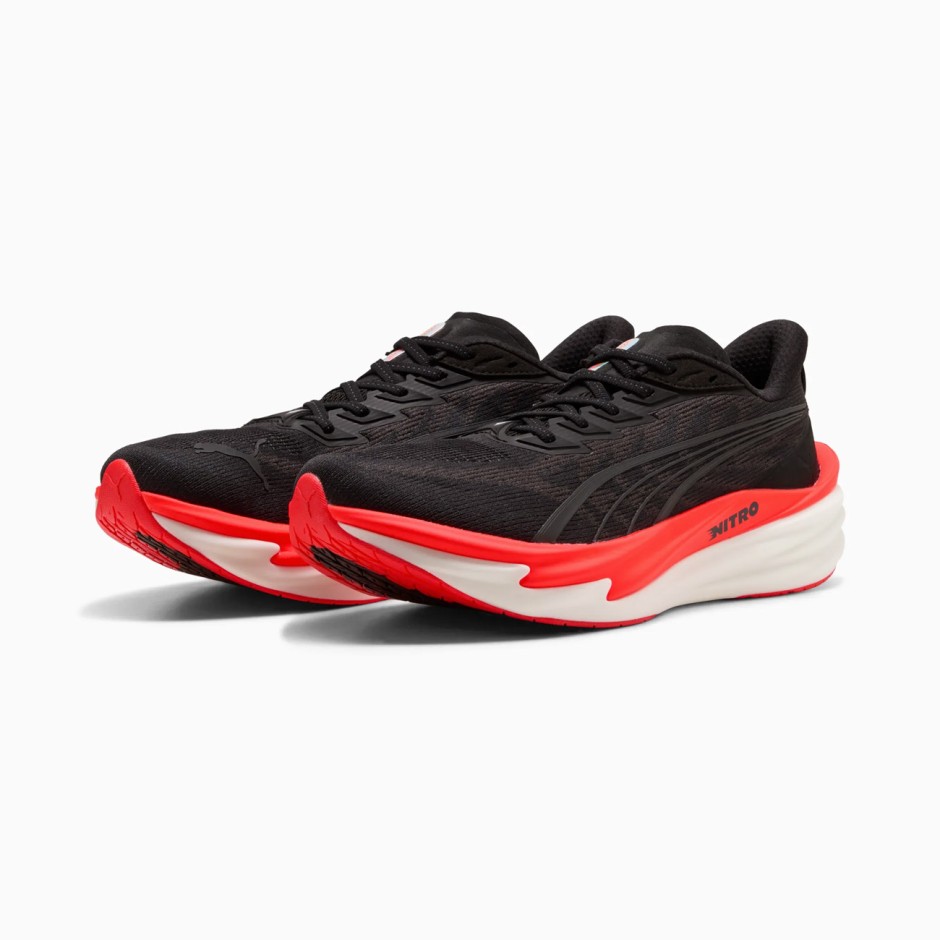 Men's Running Shoes Black - PUMA Deviate NITRO 4