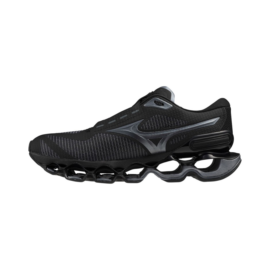Ανδρικά Παπούτσια για Τρέξιμο Μαύρα - Mizuno Wave Prophecy 15
