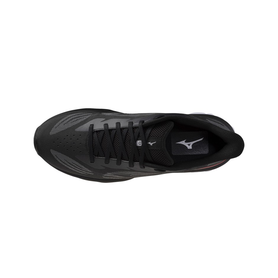 Ανδρικά Παπούτσια για Τρέξιμο Μαύρα - Mizuno Wave Skyrise 7