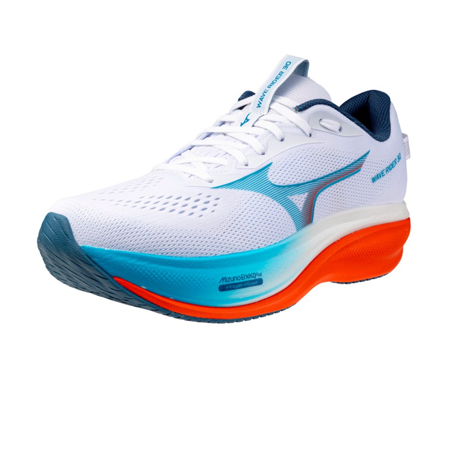 Men's Running Shoes White - Mizuno Wave Rider 30