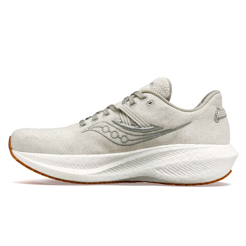 Saucony Triumph RFG Εκρού - Ανδρικά Παπούτσια για Τρέξιμο 