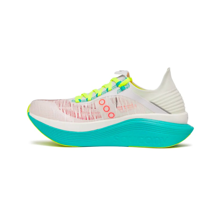 Ανδρικά Παπούτσια για Τρέξιμο Λευκά - Saucony Endorphin Elite 2