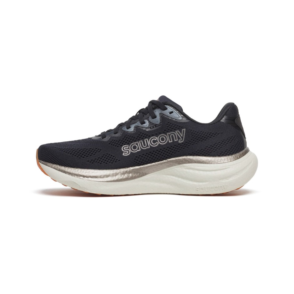 Ανδρικά Παπούτσια για Τρέξιμο Μαύρα - Saucony Ride 19