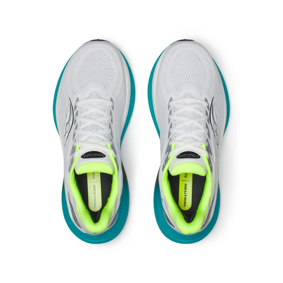 Ανδρικά Παπούτσια για Τρέξιμο Λευκά - Saucony Triumph 24