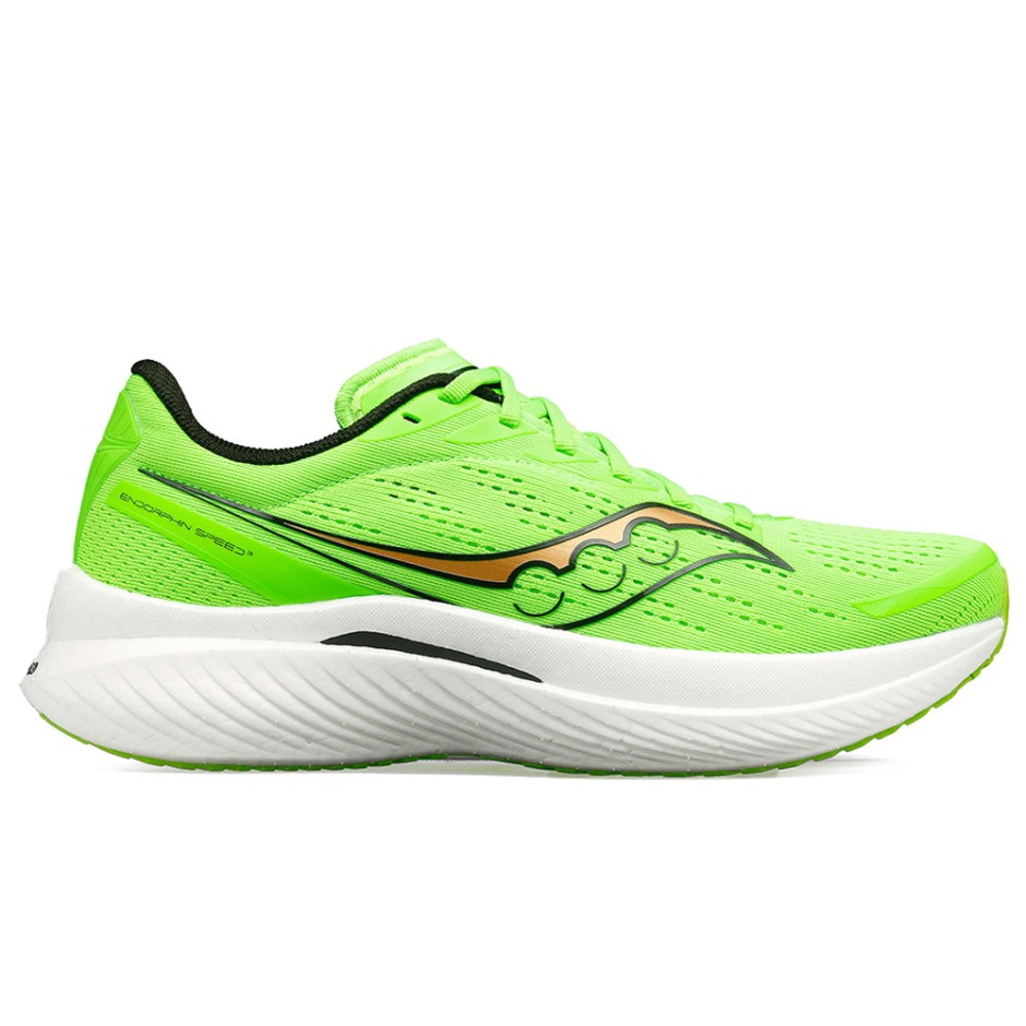 Saucony Endorphin Speed 3 Λαχανί - Ανδρικά Παπούτσια για Τρέξιμο