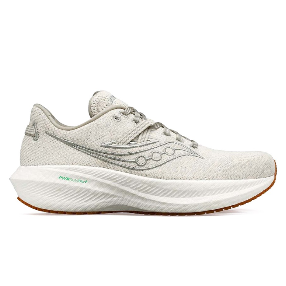 Saucony Triumph RFG Εκρού - Ανδρικά Παπούτσια για Τρέξιμο 