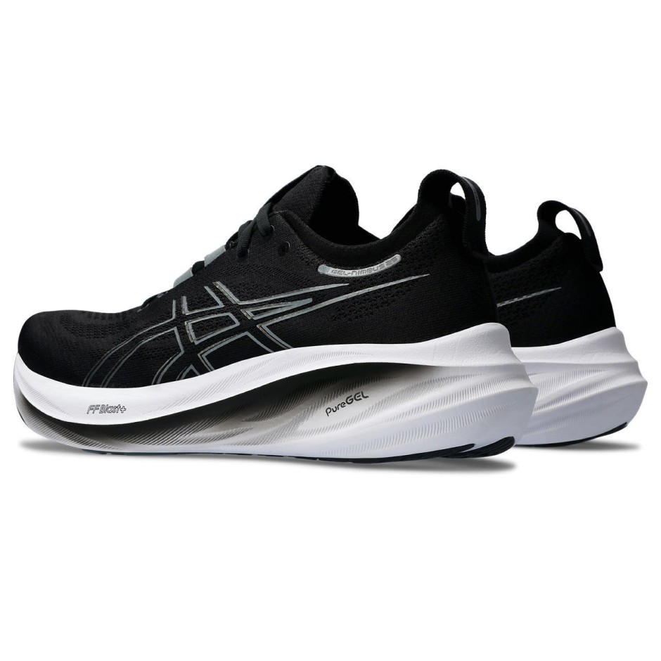 Ανδρικά Παπούτσια για Τρέξιμο Λευκά-Μαύρα - ASICS GEL-NIMBUS 26 
