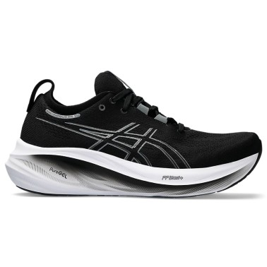 ASICS GEL-NIMBUS 26 Λευκό-Μαύρο - Ανδρικά Παπούτσια για Τρέξιμο