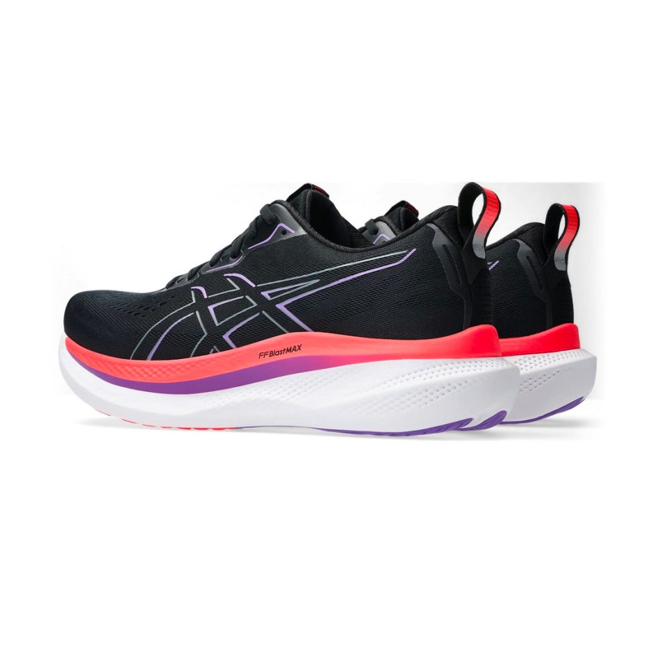Ανδρικά Παπούτσια για Τρέξιμο Μαύρα - ASICS GLIDERIDE MAX