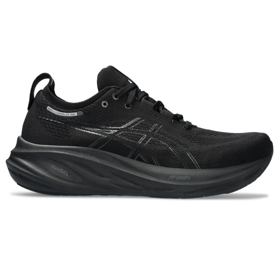 Ανδρικά Παπούτσια για Τρέξιμο Μαύρα - ASICS GEL-NIMBUS 26 