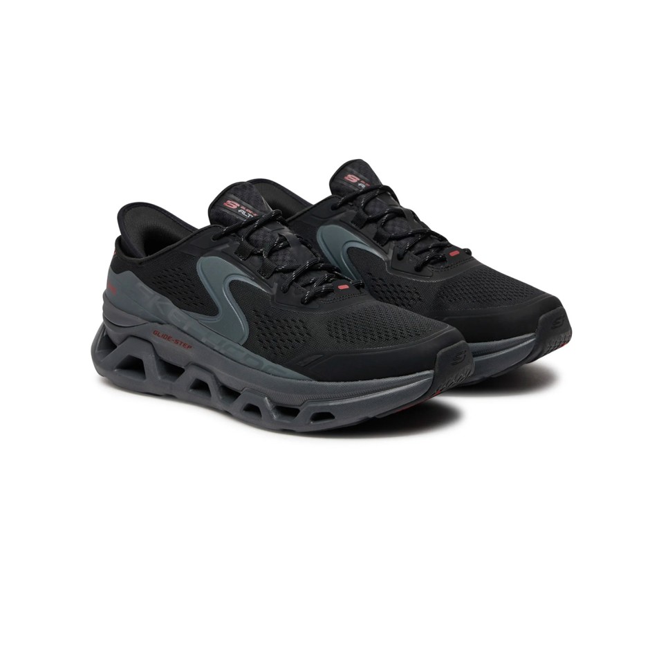 SKECHERS SLIP-INS ENGINEERED MESH LACE UP W 232921-BKCC Black
