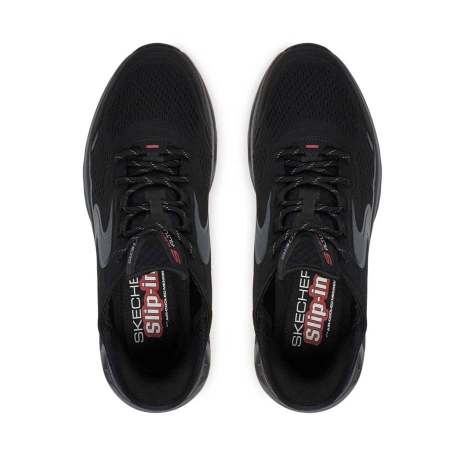 SKECHERS SLIP-INS ENGINEERED MESH LACE UP W 232921-BKCC Black