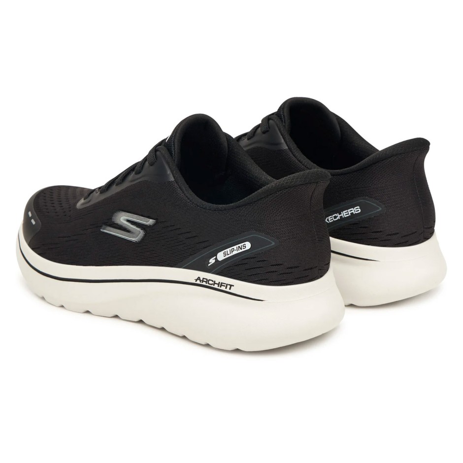 Men's Running Shoes Black - Skechers GO WALK Arch Fit N-Joy