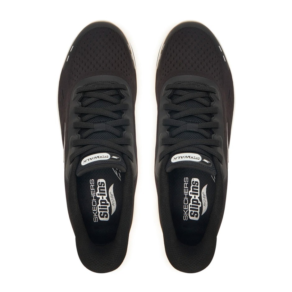 Men's Running Shoes Black - Skechers GO WALK Arch Fit N-Joy