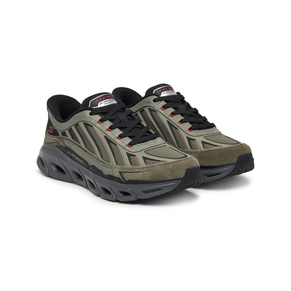 Ανδρικά Παπούτσια για Τρέξιμο Λαδί - Skechers Relaxed Fit Glide-Step Fater