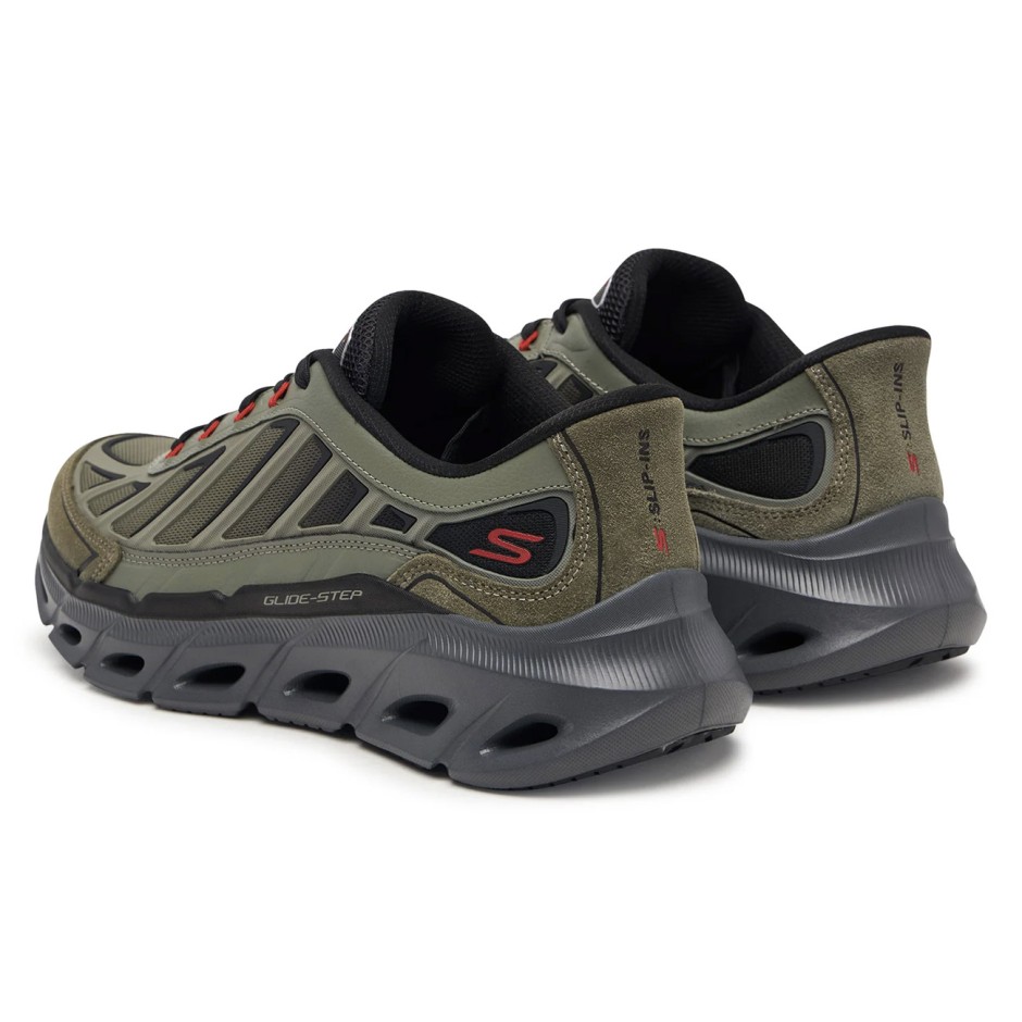 Ανδρικά Παπούτσια για Τρέξιμο Λαδί - Skechers Relaxed Fit Glide-Step Fater