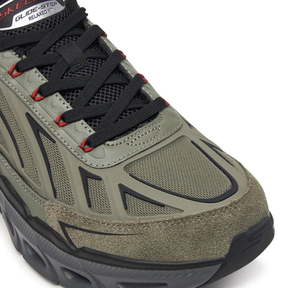 Ανδρικά Παπούτσια για Τρέξιμο Λαδί - Skechers Relaxed Fit Glide-Step Fater
