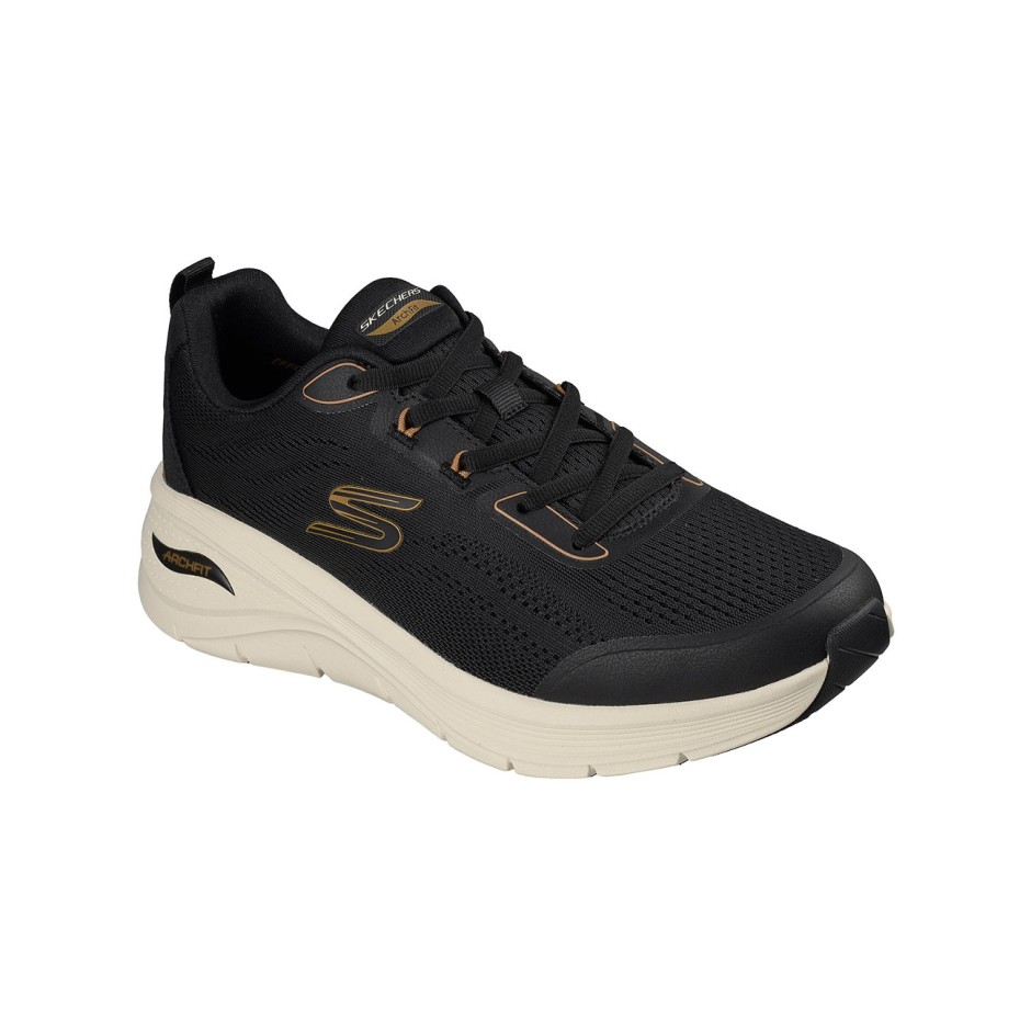 Ανδρικά Παπούτσια για Τρέξιμο Μαύρα - Skechers Arch Fit 3.0