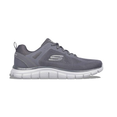 Ανδρικά Παπούτσια για Τρέξιμο Ανθρακί - Skechers Broader