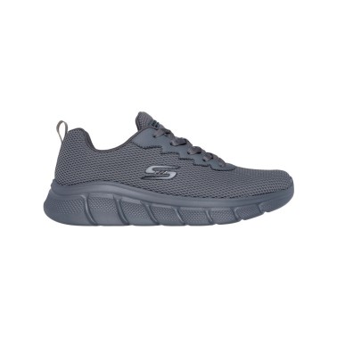 Ανδρικά Παπούτσια για Τρέξιμο Γκρι - Skechers BOBS Sport B Flex-Chill Edge