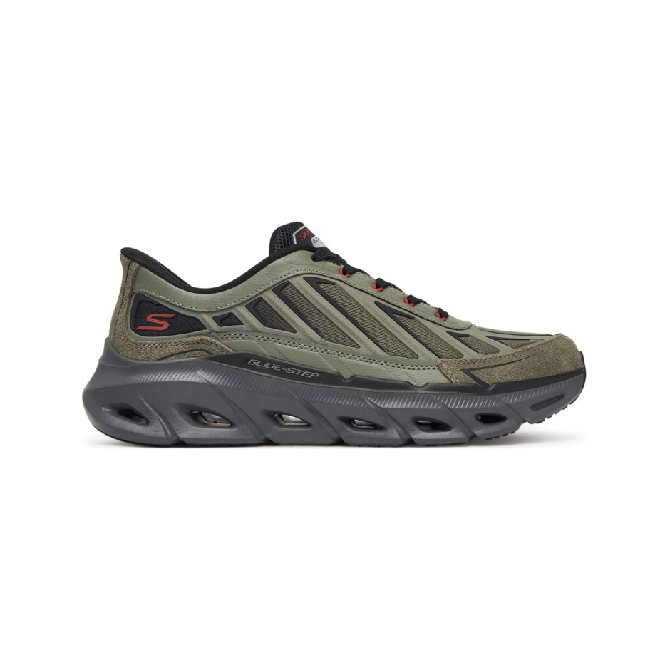 Ανδρικά Παπούτσια για Τρέξιμο Λαδί - Skechers Relaxed Fit Glide-Step Fater
