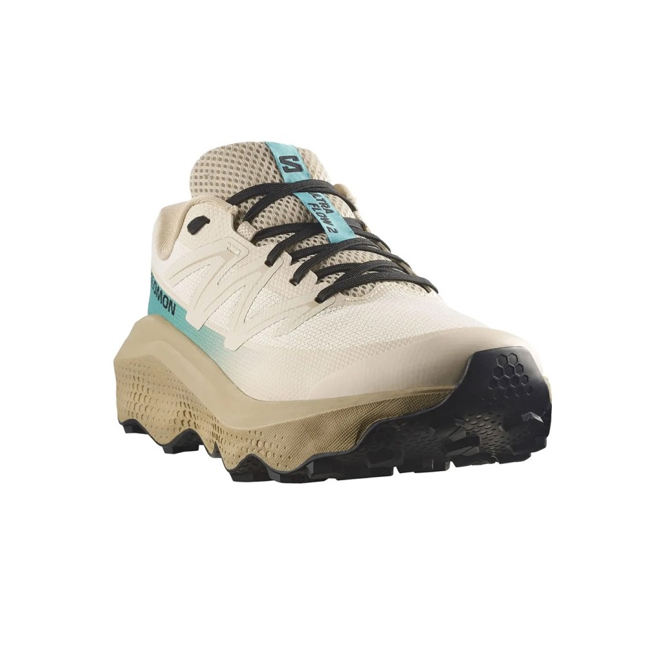 Ανδρικά Παπούτσια Trail Running Μπεζ - Salomon Ultra Flow 2