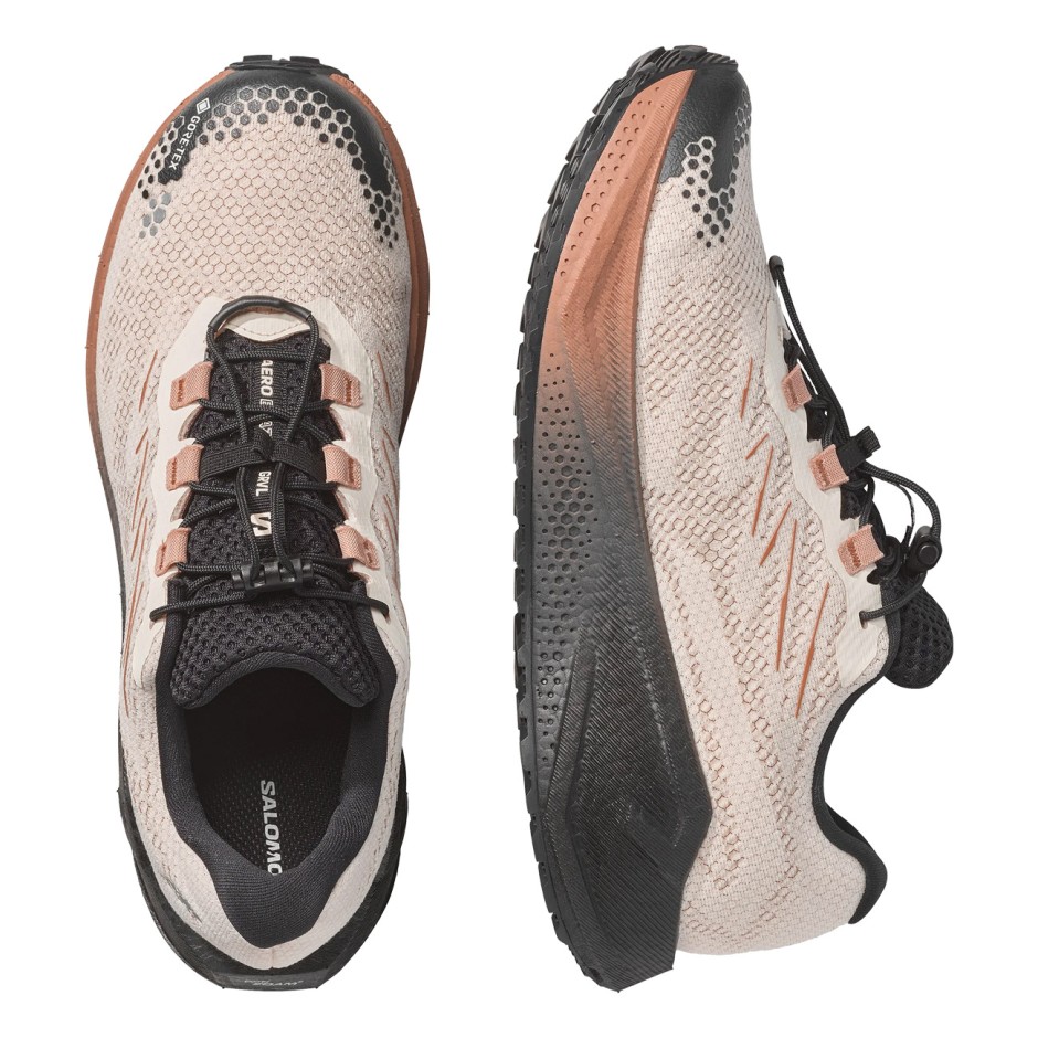 Men's Running Shoes Ecru - Salomon Aero Blaze 4 GRVL GORE-TEX
