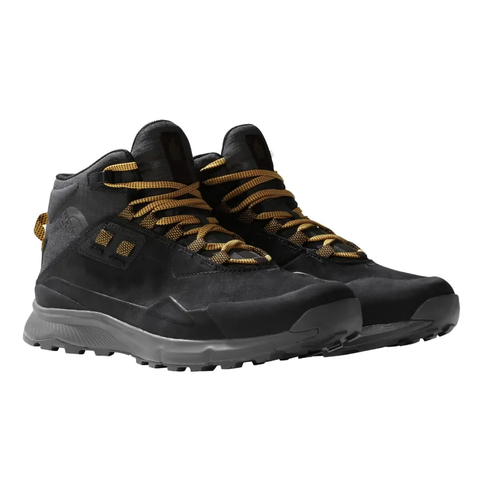 THE NORTH FACE MENS CRAGSTONE LEATHER MID WP NF0A7W6TNY7-NY7 Black