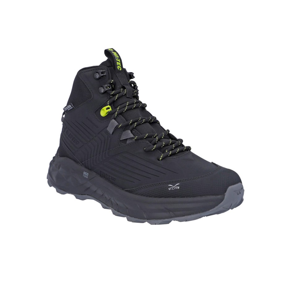 Ανδρικά Ορειβατικά Παπούτσια Μαύρα - Hitec Fuse Trek Mid Waterproof