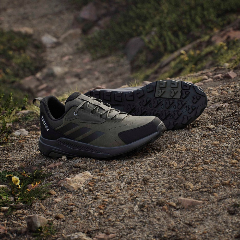 Ανδρικά Ορειβατικά Παπούτσια Λαδί - adidas Performance Terrex Anylander Leather