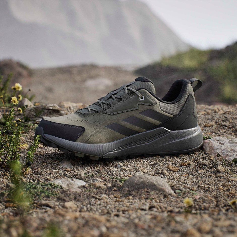 Ανδρικά Ορειβατικά Παπούτσια Λαδί - adidas Performance Terrex Anylander Leather