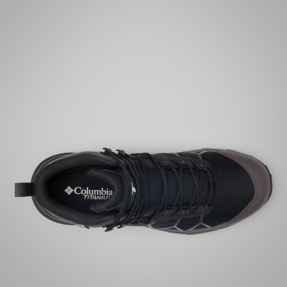 Men's Hiking Shoes Black - Columbia Peakfreak Titanium OutDry Mid