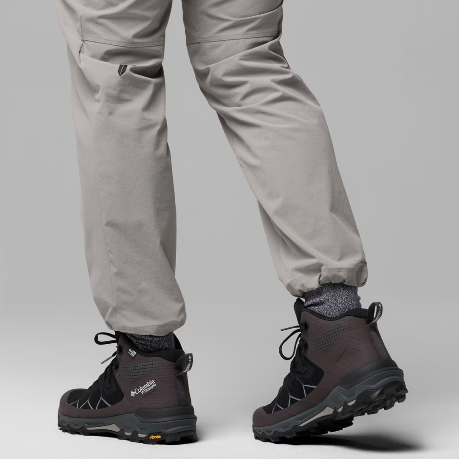 Men's Hiking Shoes Black - Columbia Peakfreak Titanium OutDry Mid
