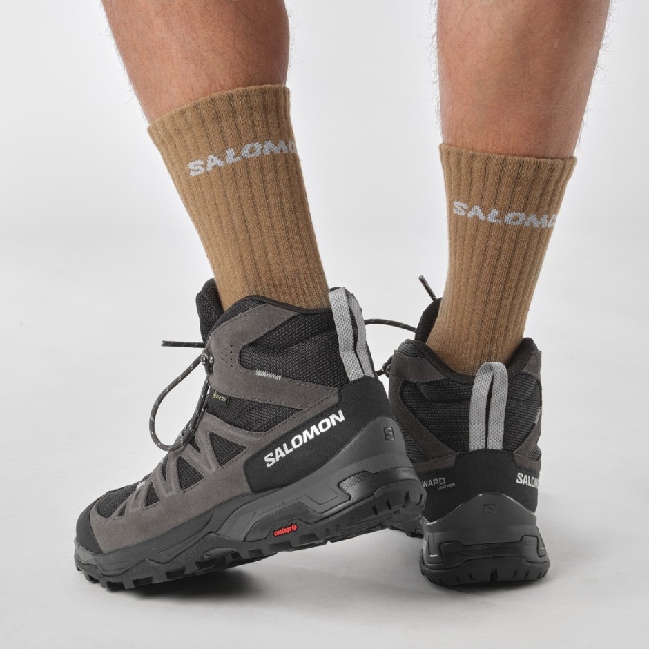 SALOMON X WARD LEATHER MID GTX L471817 Black
