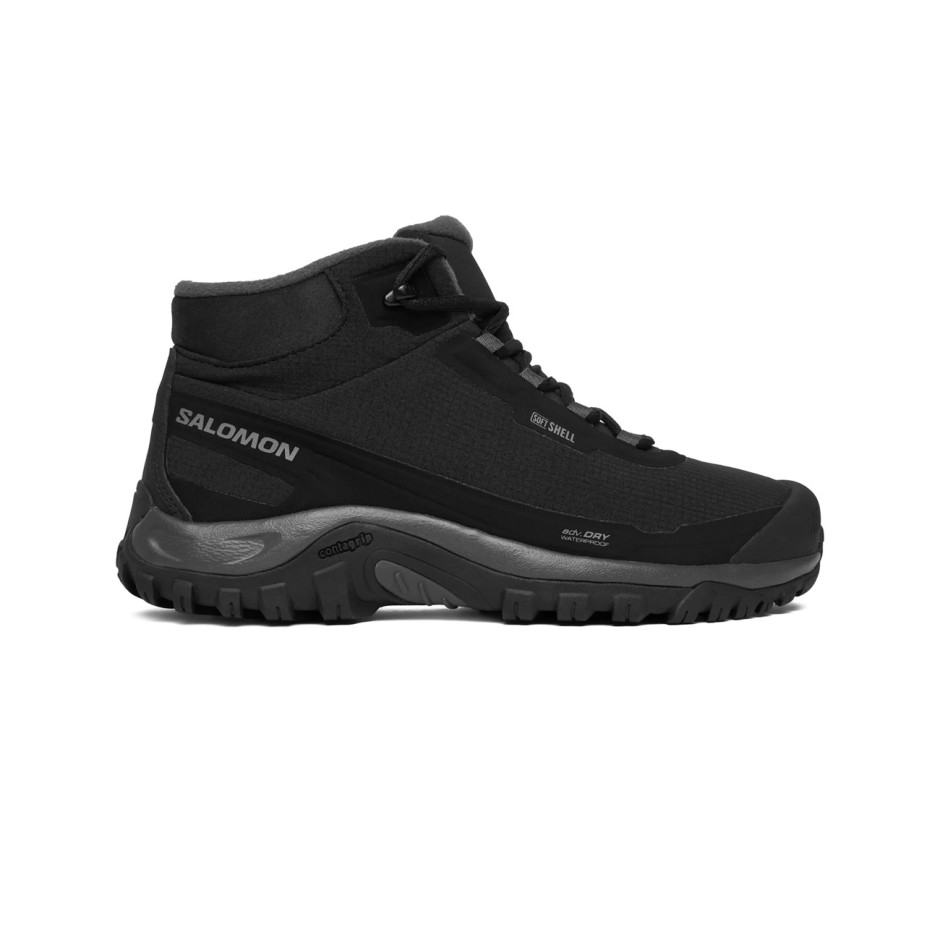 Ανδρικά Ορειβατικά Παπούτσια Μαύρα - Salomon Shelter Waterproof