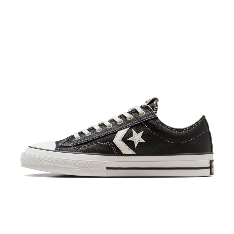Converse Star Player 76 Fall Leather Μαύρο - Ανδρικά Παπούτσια