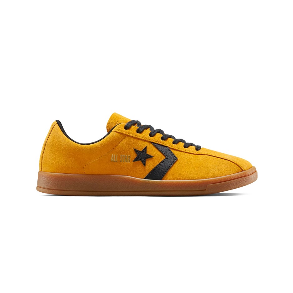 Ανδρικά Sneakers Μουσταρδί - Converse Classic Trainer Suede